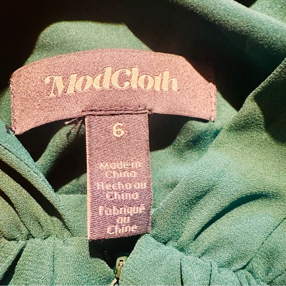 ModCloth Green Discotheque Darling Jumpsuit Green Belted Pleated - Picture 12 of 13